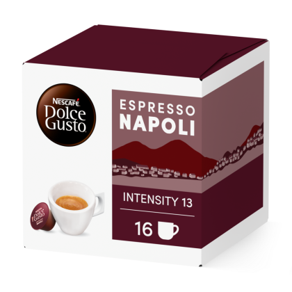 Pack of 16 ESPRESSO NAPOLI NESCAF&radic;&acirc;&not;&AElig; Dolce Gusto&not;&AElig; coffee pods