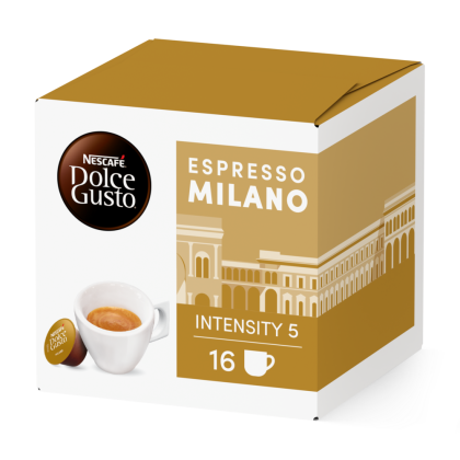Pack of 16 Espresso Milano NESCAF&radic;&acirc;&not;&AElig; Dolce Gusto&not;&AElig; coffee pods