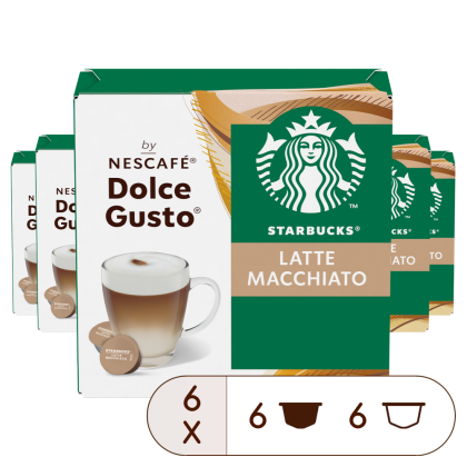 Pack of 72 STARBUCKS® LATTE MACCHIATO - 72 kapslí NESCAF√â¬Æ Dolce Gusto¬Æ coffee pods