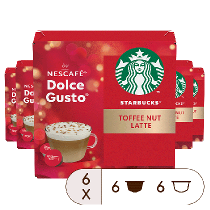 Výhodné balení STARBUCKS Toffee Nut Latte - 72 kapslí
