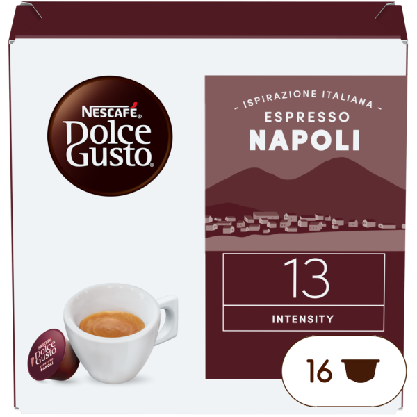 Pack of 16 ESPRESSO NAPOLI NESCAF√â¬Æ Dolce Gusto¬Æ coffee pods
