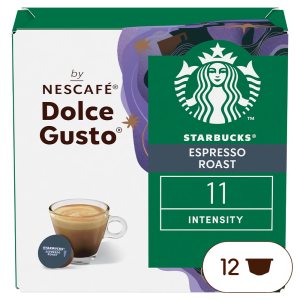 Pack of 12 STARBUCKS® ESPRESSO ROAST NESCAF√â¬Æ Dolce Gusto¬Æ coffee pods