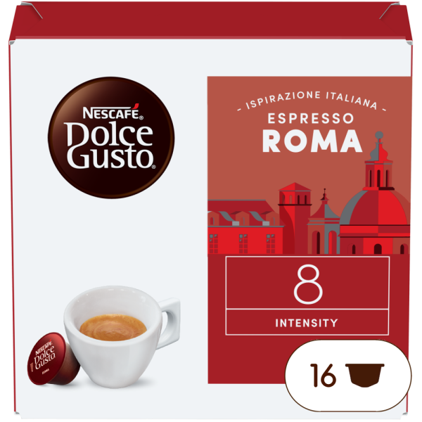Pack of 16 Espresso Roma NESCAF√â¬Æ Dolce Gusto¬Æ coffee pods