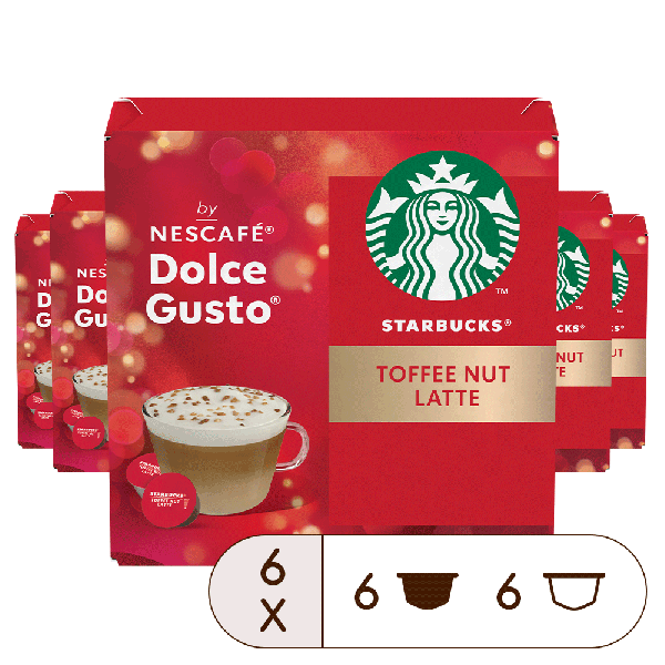 Výhodné balení STARBUCKS Toffee Nut Latte - 72 kapslí
