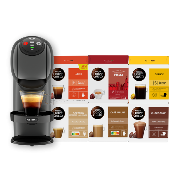 Výhodný set Genio S Antracitový + 96 kapslí, od Nescafé Dolce Gusto 0