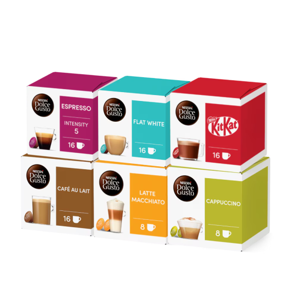 Degustační set: vyzkoušeno influencery - 96 kapslí, od Nescafé Dolce Gusto -1