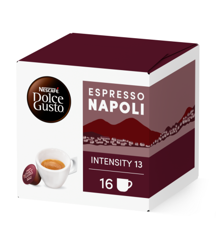 Pack of 16 ESPRESSO NAPOLI NESCAF&radic;&acirc;&not;&AElig; Dolce Gusto&not;&AElig; coffee pods