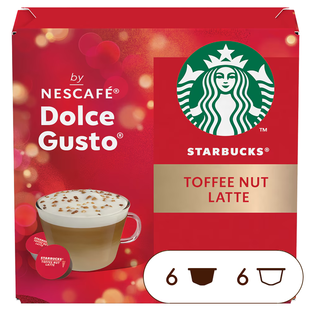 STARBUCKS® TOFFEE NUT LATTE by NESCAFÉ DOLCE GUSTO®, od Nescafé Dolce Gusto 0