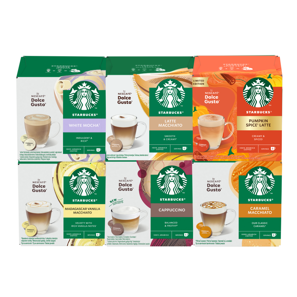 Degustační set Dolce Gusto Starbucks.