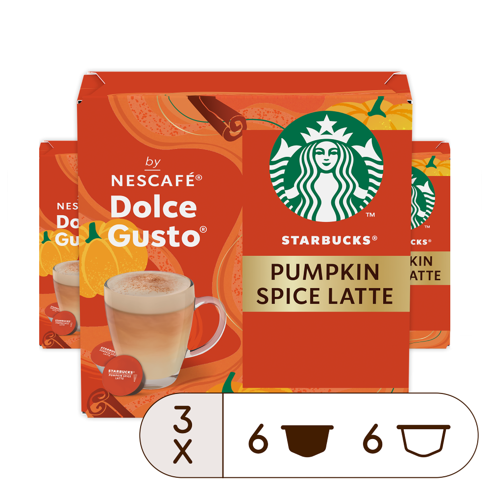 STARBUCKS Pumpkin Spice Latte - 36 kapslí, od Nescafé Dolce Gusto -1 STARBUCKS Pumpkin Spice Latte - 36 kapslí, od Nescafé Dolce Gusto -1