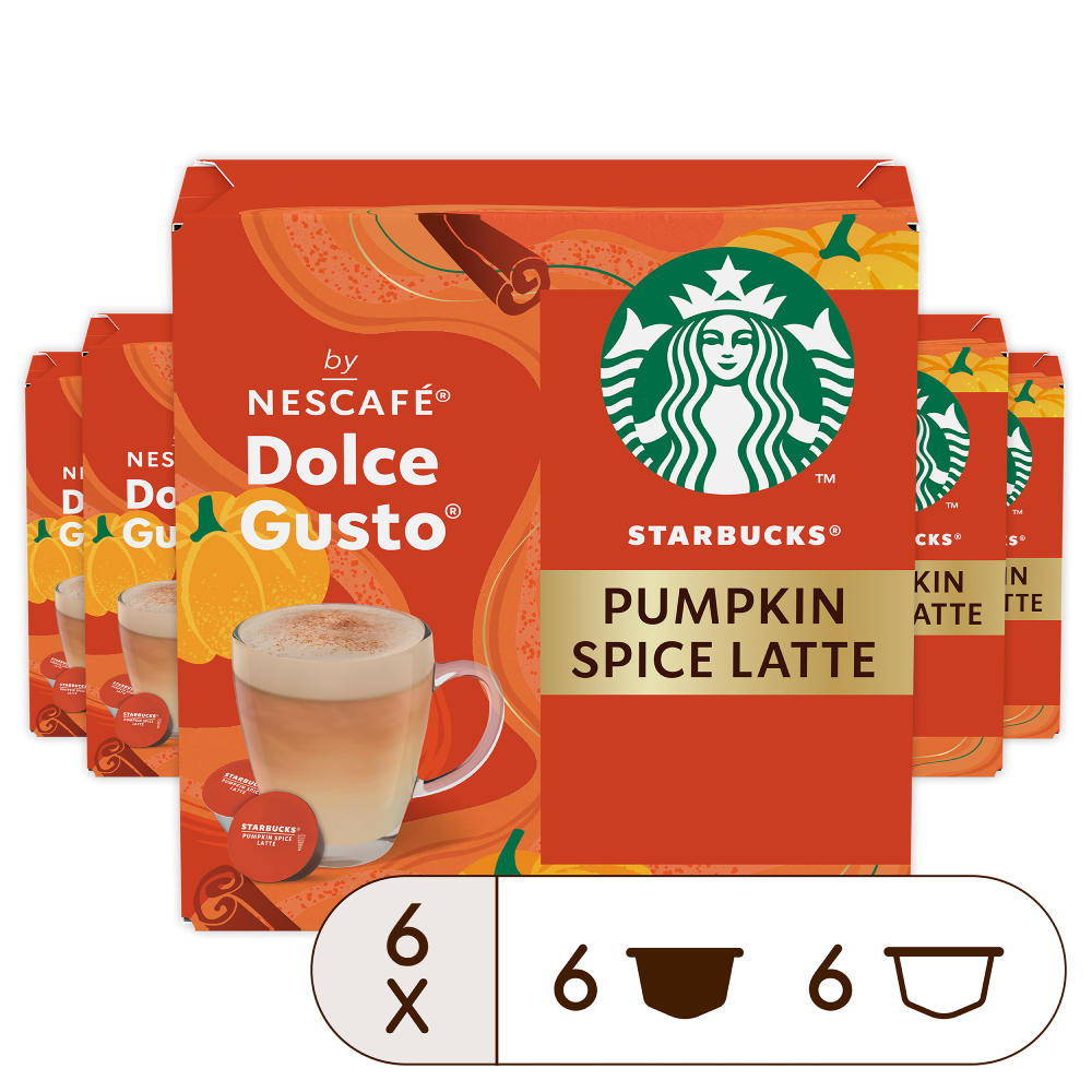 STARBUCKS Pumpkin Spice Latte - 72 kapslí, od Nescafé Dolce Gusto -1 STARBUCKS Pumpkin Spice Latte - 72 kapslí, od Nescafé Dolce Gusto -1