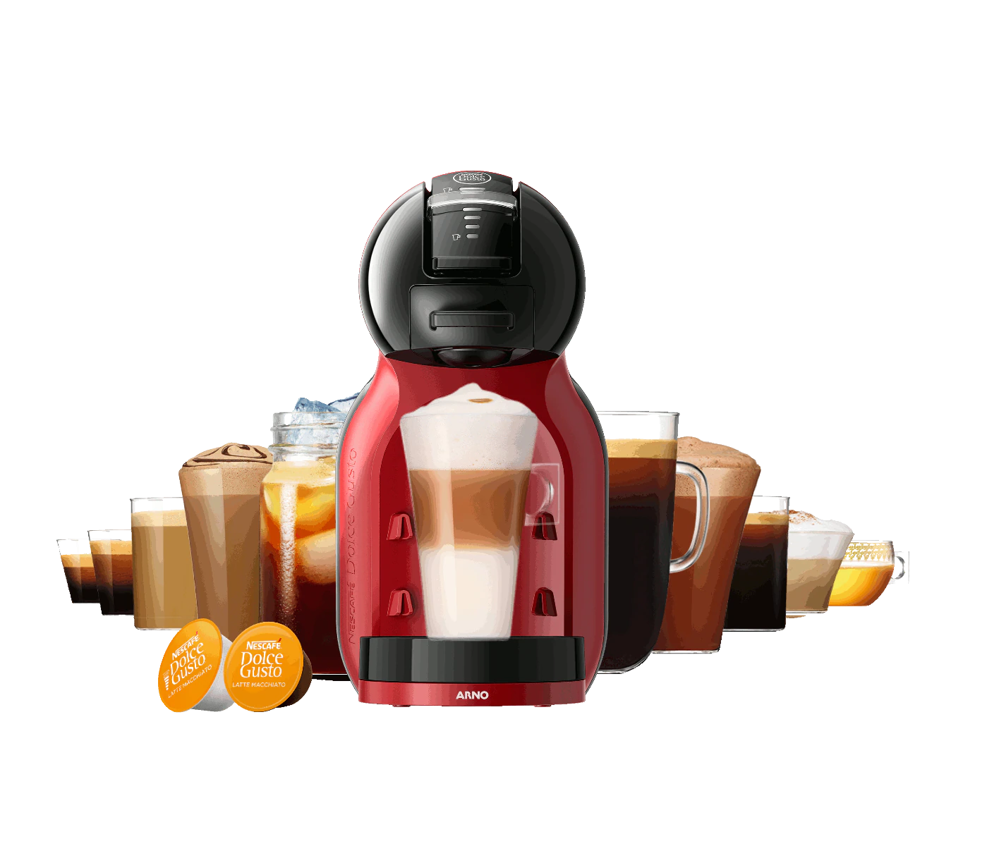 MINI ME AUTOMATICKÝ KAPSLOVÝ KÁVOVAR VIŠŇOVO-ČERNÝ KRUPS®