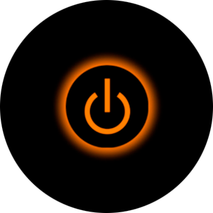 orange power button