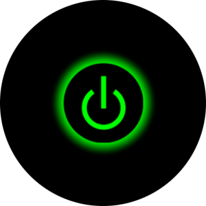 green power button