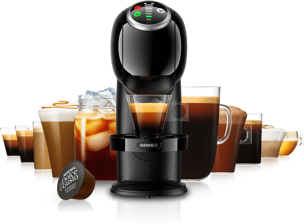 Genio machine and drinks Genio machine and drinks