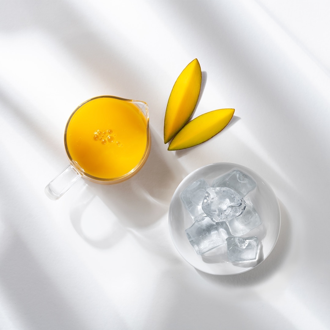 Ingredience potřebné pro recept na Iced Mango Grande Coffee